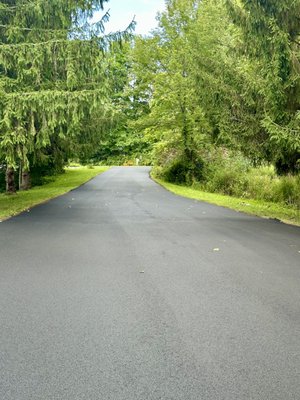 Completed paving job